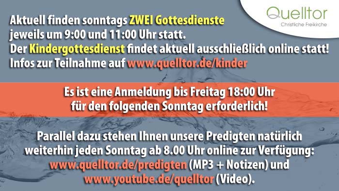 Quelltor Gottesdienste